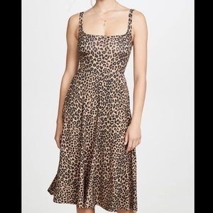 Reformation Leopard Midi jersey dress